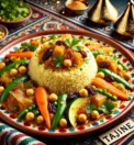 couscous met uien-rozijnensaus